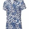 Birdee Sport Birdee Plus Women's Rosheen Short Sleeve Top - Navy Animal