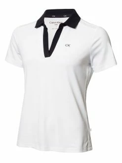 Calvin Klein Women's Canisteo Polo - White/Navy