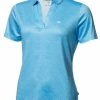 Calvin Klein Women's Crackle Polo - Heritage Blue/White -Deals Golf Apparel Store shirt ck320ckls2378220ldy20blue 1 08038.1671185445