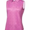 Calvin Klein Women's Crackle Sleeveless Polo - Orchid/White -Deals Golf Apparel Store shirt ck320ckls2378320ldy20orchid 1 49592.1671533194