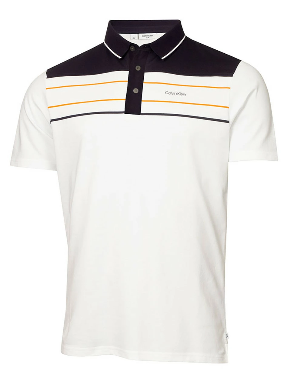 Calvin Klein Blackwater Polo - White/Orange 3 Calvin Klein Blackwater Polo - White/Orange