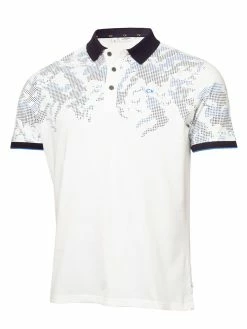 Calvin Klein Nashua Printed Polo - White/Navy