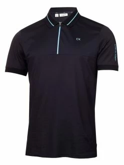 Calvin Klein Whitman Zipped Polo - Navy
