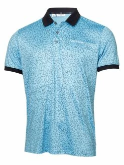 Calvin Klein Fracture Print Polo - Boy Blue