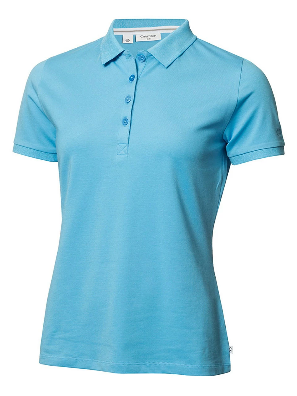 Calvin Klein Women's Performance Cotton Pique Polo - Heritage Blue 3 Calvin Klein Women's Performance Cotton Pique Polo - Heritage Blue