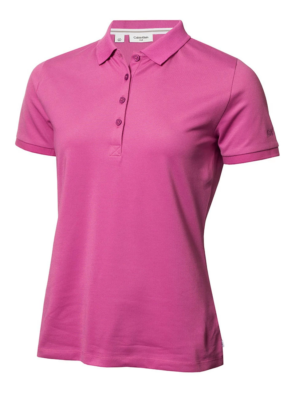 Calvin Klein Women's Performance Cotton Pique Polo - Orchid 3 Calvin Klein Women's Performance Cotton Pique Polo - Orchid