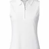 Daily Sports W Peoria Sleeveless Polo Shirt - White -Deals Golf Apparel Store shirt ds320001 1502010020ldy20white 1 78552.1671779437