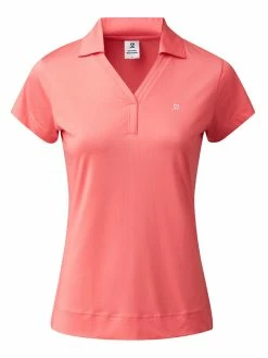 Daily Sports W Anzio Cap Sleeve Polo - Coral