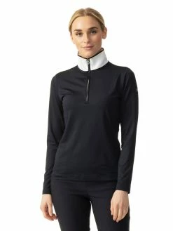 Daily Sports W Karolina Long Sleeve Half Neck Top - Navy