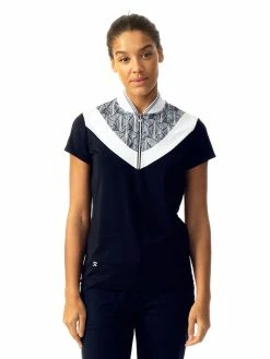 Daily Sports W Margret Cap Sleeve Polo Shirt - Navy