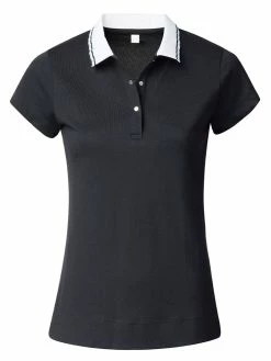 Daily Sports W Candy Cap Sleeve Polo Shirt - Navy
