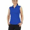 IBKUL Solid Sleeveless Polo - Blue -Deals Golf Apparel Store shirt ib2208400020ldy20blue 1 73120.1667503759
