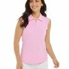 IBKUL Solid Sleeveless Polo - Candy Pink -Deals Golf Apparel Store shirt ib2208400020ldy20candy20pink 1 98377.1667503756