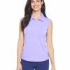 IBKUL Solid Sleeveless Polo - Lavender -Deals Golf Apparel Store shirt ib2208400020ldy20lavender 1 56475.1667503799