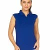 IBKUL Solid Sleeveless Polo - Navy -Deals Golf Apparel Store shirt ib2208400020ldy20navy 3 18531.1675751334
