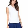 IBKUL Solid Sleeveless Polo - White -Deals Golf Apparel Store shirt ib2208400020ldy20white 1 53573.1667503804