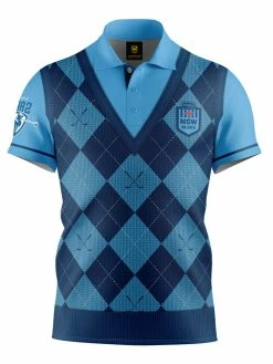 Official NRL Fairway Golf Polo Shirt - NSW Blues
