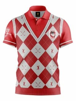 Official NRL Fairway Golf Polo Shirt - St George Dragons