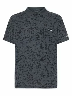 Oakley Sand Camo Panel Golf Polo Shirt - Dark Slate