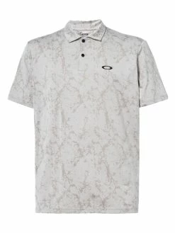 Oakley Marble Jaquard Polo - Arctic White