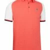Original Penguin Raglan Colour Block (Slim Fit) Golf Polo - Bittersweet -Deals Golf Apparel Store shirt op220ogksc0452062120men20red 1 57756.1669748366