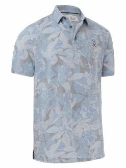 Original Penguin Camo Floral Print (Slim Fit) Golf Polo - Caviar