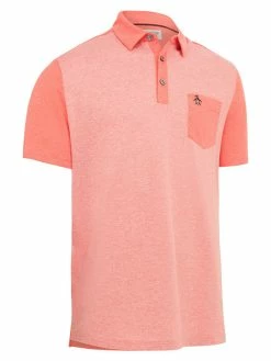Original Penguin Colour Block (Reg Fit) Golf Polo - Bittersweet