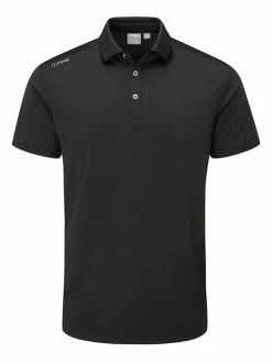 Ping Lindum Tailored Fit Polo - Black