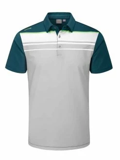Ping Sinclair Tailored Fit Polo - Silver Multi
