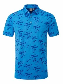 Ping Rae Tailored Fit Polo - French Blue