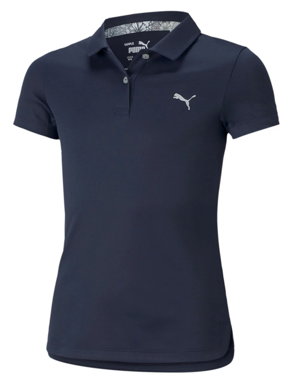 Puma JR Girls Essential Golf Polo - Navy Blazer 3 Puma JR Girls Essential Golf Polo - Navy Blazer