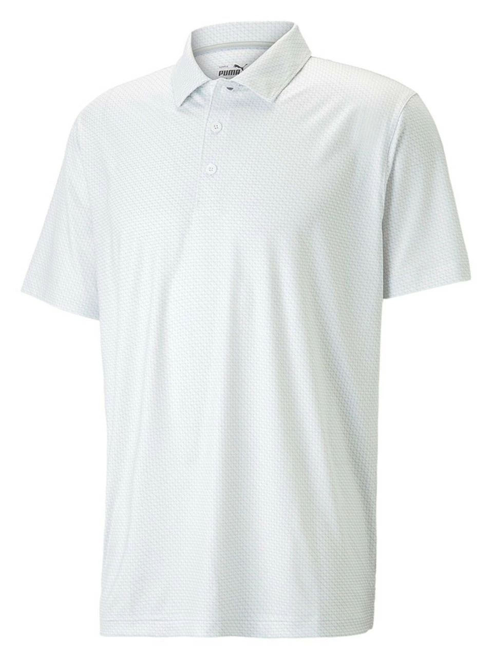 Puma MATTR Grids Golf Polo - Bright White/Ash Grey 3 Puma MATTR Grids Golf Polo - Bright White/Ash Grey