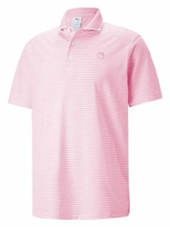 Puma X Arnold Palmer MATTR Traditions Polo - Pale Pink/Bright White