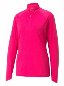 Puma Women's YouV Golf 1/4 Zip - Orchid Shadow Heather