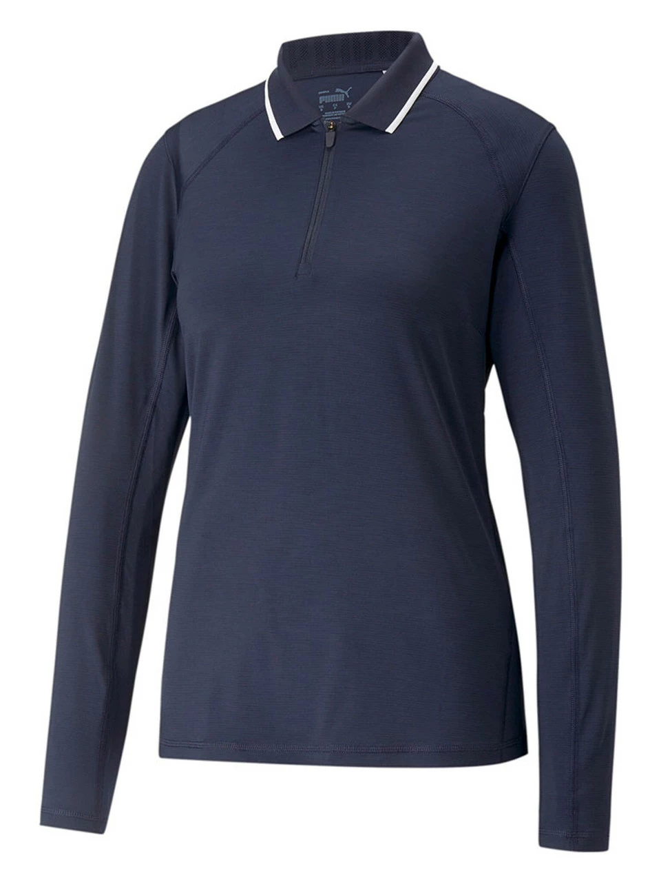 Puma Women's YouV LS Golf Polo - Navy Blazer Heather 3 Puma Women's YouV LS Golf Polo - Navy Blazer Heather