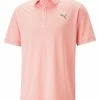 Puma CLOUDSPUN Haystack Golf Polo - Flamingo Pink Heather/High Rise -Deals Golf Apparel Store shirt pu320538709200720men20pink 1 98215.1678272059