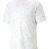 Puma MATTR Tropi-Cool Golf Polo - Bright White/Minty Burst -Deals Golf Apparel Store shirt pu320538749200120men20white 1 52899.1675331321