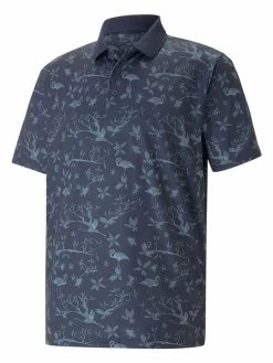 Puma MATTR Lagoon Golf Polo - Navy Blazer/Evening Sky