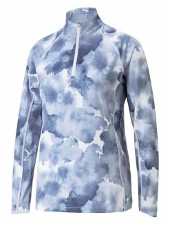 Puma Women's YouV Cloud Golf 1/4 Zip - Navy Blazer