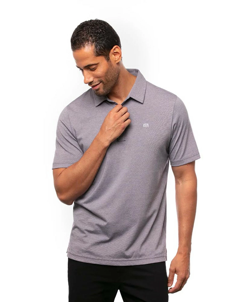 Travis Mathew The Zinna Polo - Blackberry Cordial/White 3 Travis Mathew The Zinna Polo - Blackberry Cordial/White