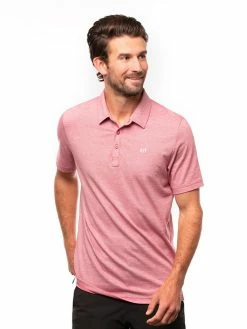 Travis Mathew The Zinna Polo - Heather Cardinal