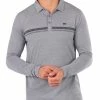 Travis Mathew The Heater 2.0 Long Sleeve Polo - Heather Medium Grey -Deals Golf Apparel Store shirt tr220heater202.020ls20men20grey 1 84231.1668409021