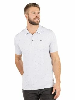 Travis Mathew Hot Chili Polo - Heather Light Grey
