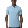Travis Mathew The Heater Polo - Heather Heritage Blue -Deals Golf Apparel Store shirt tr220the20heater20men20blue 1 51475.1669032777