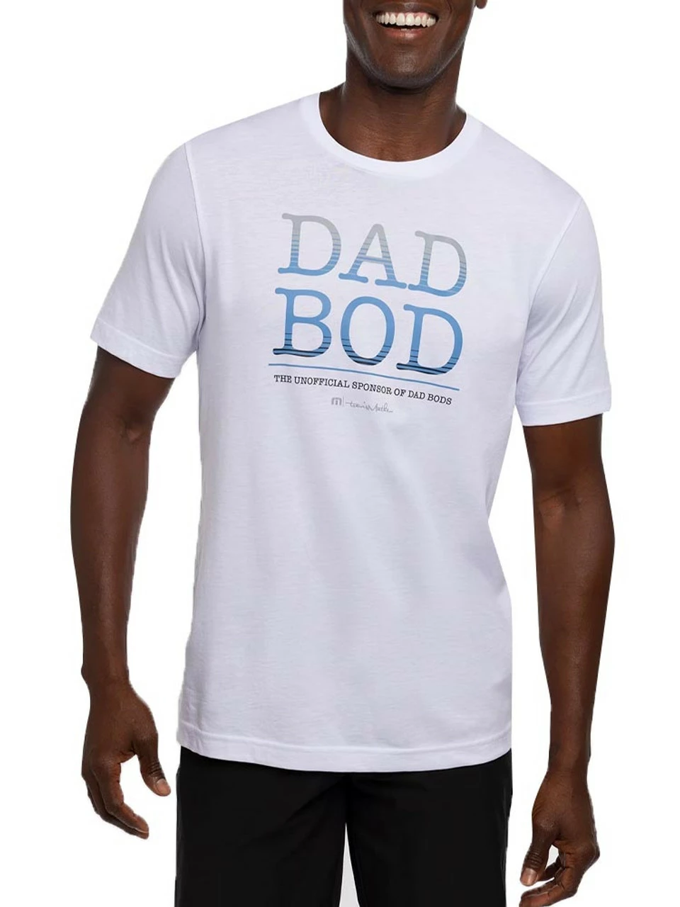 Travis Mathew Dad Bod T-Shirt - White/Blue 3 Travis Mathew Dad Bod T-Shirt - White/Blue