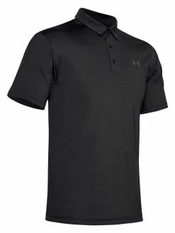 Under Armour Playoff Heather Polo - Black/Anthracite
