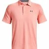 Under Armour Playoff Heather Polo - Pink Sands/Pitch Grey -Deals Golf Apparel Store shirt ua32013511312098120men20pink 1 51411.1678186013