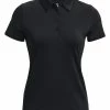 Under Armour Women's Playoff Polo - Black/Jet Grey -Deals Golf Apparel Store shirt ua32013773352000120ldy20black 1 04978.1678185978