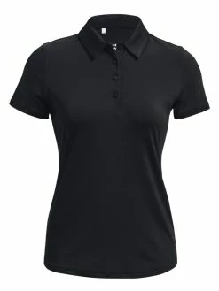 Under Armour Women's Playoff Polo - Black/Jet Grey