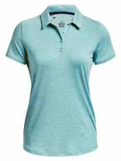 Under Armour Women's Playoff Polo - Blue Foam/White